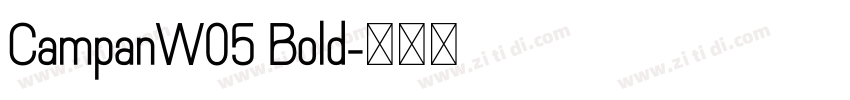CampanW05 Bold字体转换